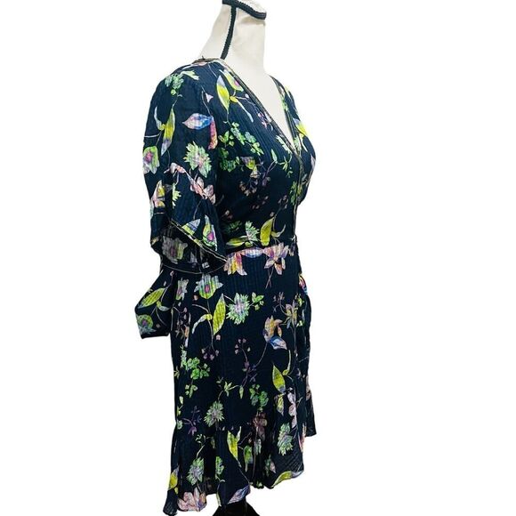 TANYA TAYLOR 2018 Garden Print Brandy Mini Dress size 4 - Picture 11 of 16